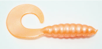3" Super Swimmers Curly Grubs SS-Pearl-Orange
