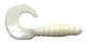 2.75" Super Swimmers Curly Grubs white