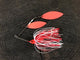 red white with red Glimmer Series - Hidden Weight Spinner Baits