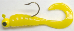 Venom Lures Pre-Rigged Crappie Tube Kits - 1.75 - Red / Chartreuse 