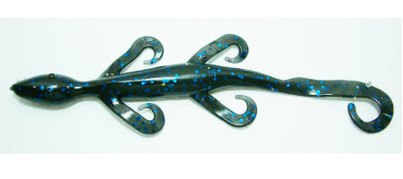 4.5" Salt Swamp Lizard LZ4-Black-Blue-Glitter