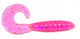 3" Super Swimmers Curly Grubs SS-Pink-Glitter