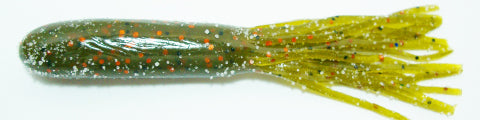 10ct PUMPKINSEED 3.5 Hollow SALTY TUBES Bass Fishing Lures Tube
