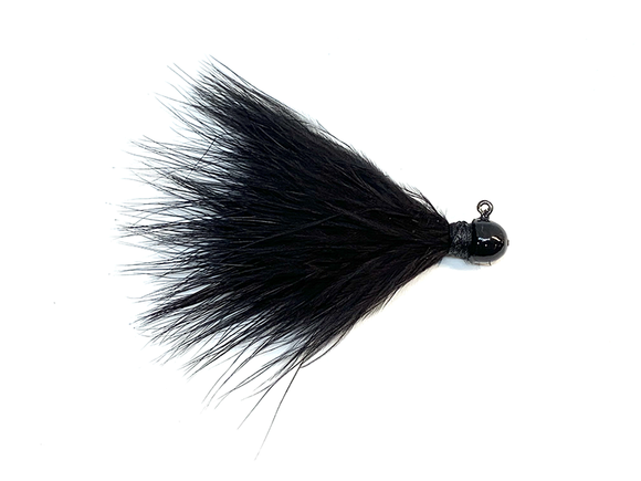 black Marabou Hair Jig