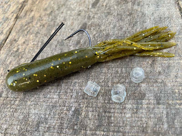 Worm Jig Fishing Lure Glass Insert Tube Rattles Shake Attract Fly Tie Tying  Bass