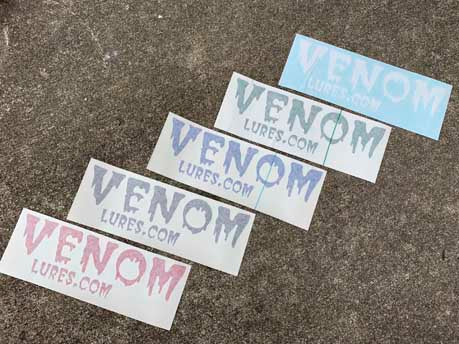 Venom Lures Bladed Jig Refective Sticker Kit