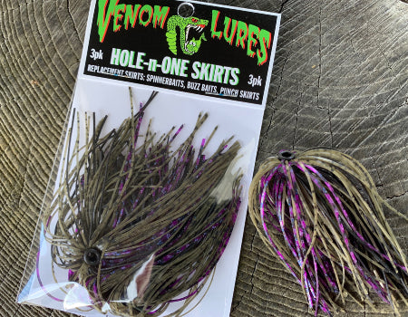 HOLE-N-ONE Skirts - Jig Replacement Skirt - Venom Lures