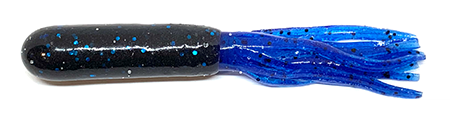 Salt Series Tubes black with blue tail and glitter